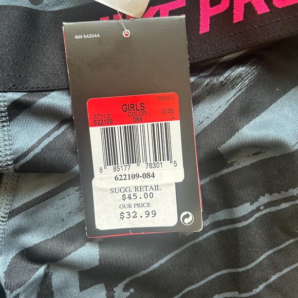 Girls Nike Pro Patterned Leggings, Size L, NWT - Picture 4 of 6